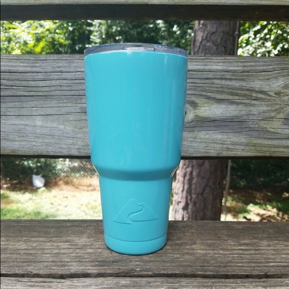 Tiffany blue powder coated tumbler